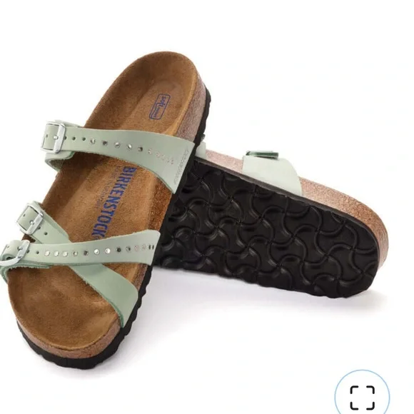 Birkenstock Franca Injected Rivets Sandals - Size 39 - Matcha - Picture 2 of 8